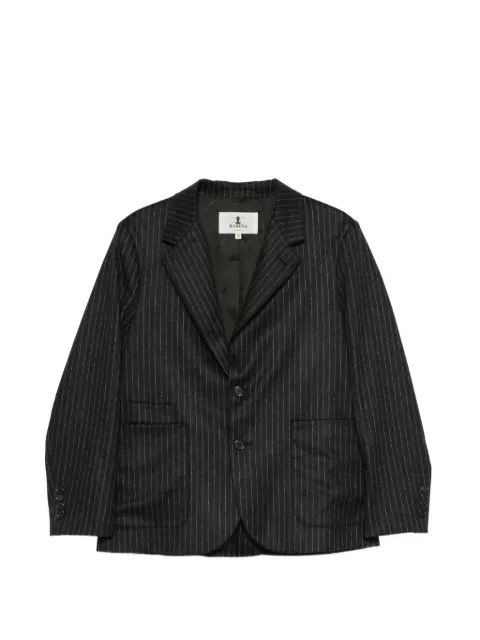 Barena pinstripe-pattern notched-lapels jacket Black GID57300526