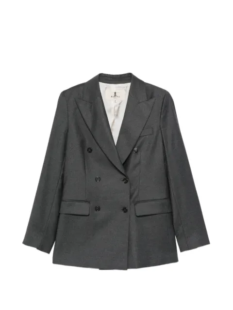 Barena double-breasted peaked-lapel jacket Grey GID57270482