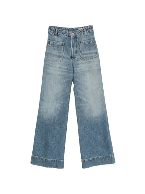 Victoria Beckham patch-pocket wide-leg jeans Blue 1226DJE007252MS