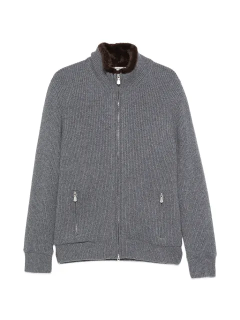 Barba ribbed-knit sweater Grey 1558123546072