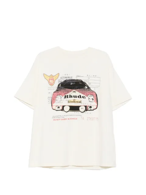 RHUDE Slip graphic-print T-shirt White RHPF26TT070123160