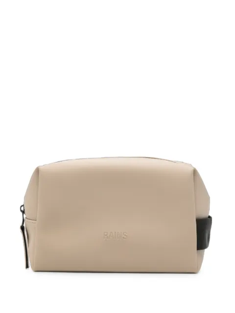 Rains logo-embossed wash bag Neutrals 15580