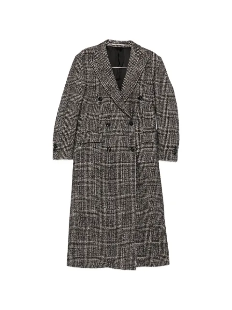 Tagliatore Caitlyn check-pattern double-breasted coat Black CCAITLYN340354N3432