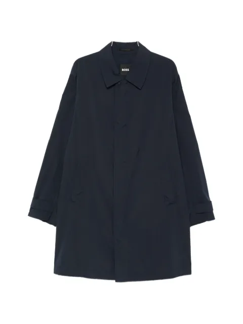 BOSS concealed-front coat Blue 50564682