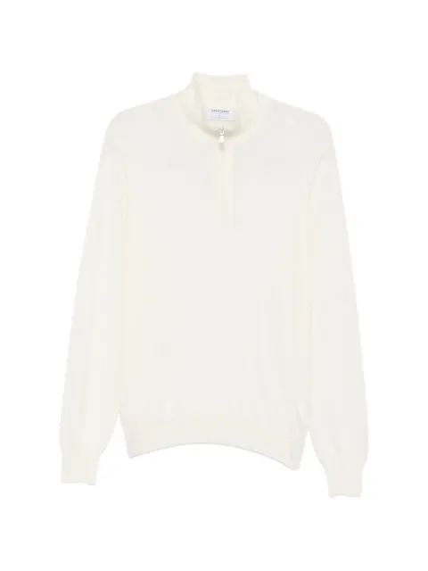 Gran Sasso half-zip wool sweater Neutrals 4512614790005