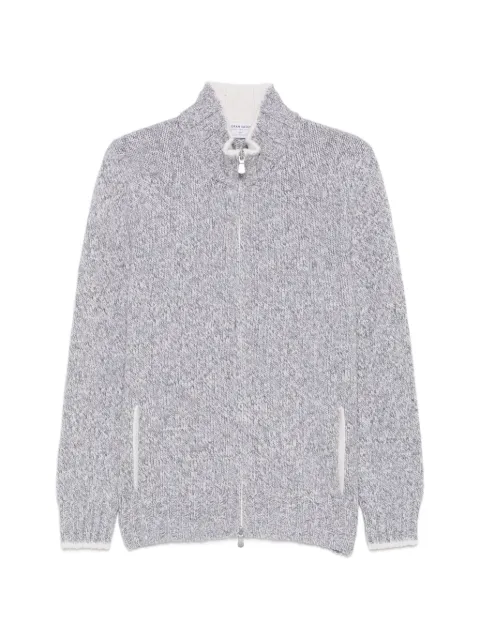 Gran Sasso zip-up marl-knit cardigan Grey 1017825706839