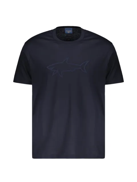 Paul & Shark embroidered-logo crew-neck T-shirt Blue 16311618