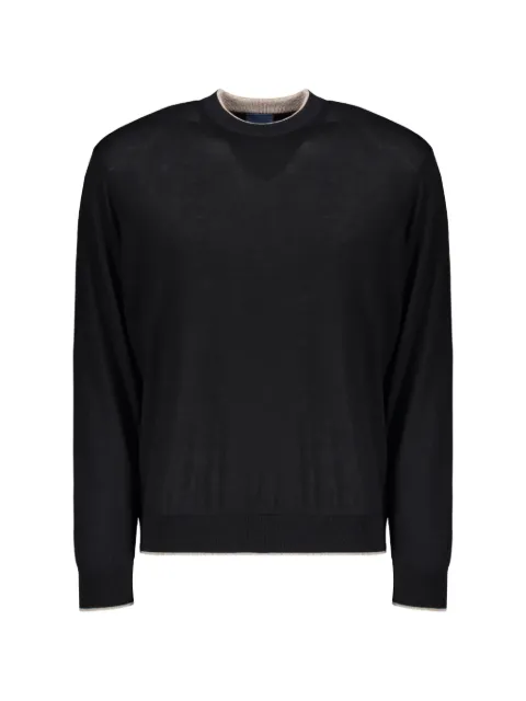 Paul & Shark crew-neck long-sleeve sweater Black 16311011