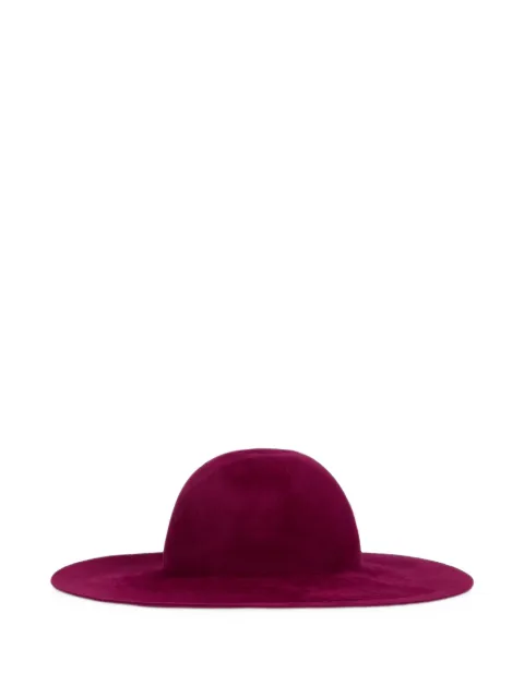 Alberta Ferretti wide-brimmed felt hat Purple A36015194
