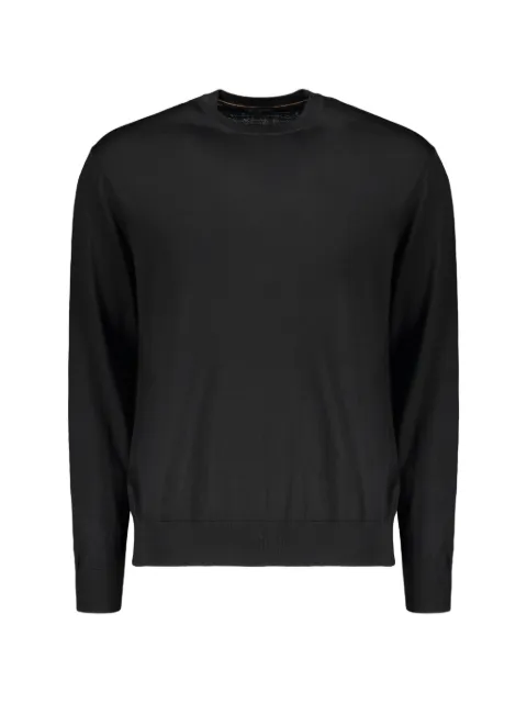Paul & Shark fine-knit long-sleeve sweater Black 99311034