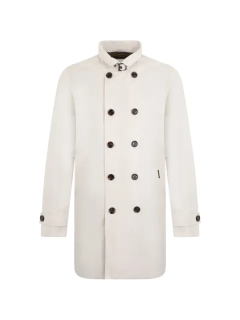 Moorer double-breasted trench coat White SCMORANDIKM