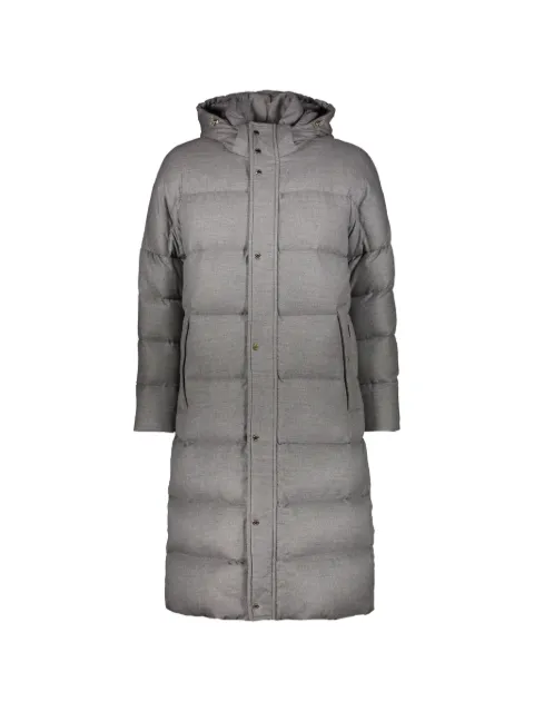 Moorer long padded coat Grey MAKALUEDA