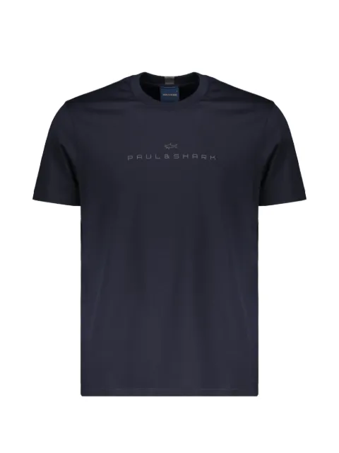 Paul & Shark logo-print short-sleeve T-shirt Black 16311626