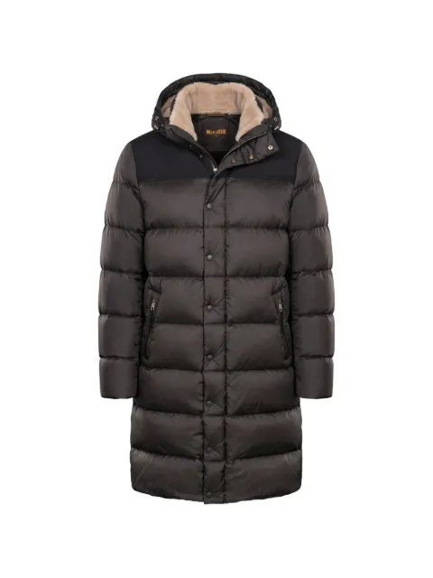 Moorer Ian-SHK hooded padded coat Brown IANSHK