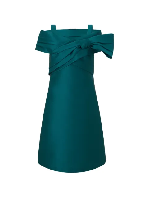 Alberta Ferretti bow-detail trapeze mini dress Blue A04666625