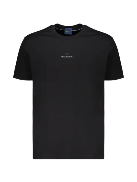 Paul & Shark logo-print crew-neck T-shirt Black 16311632