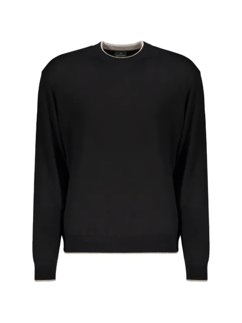 Paul & Shark round-neck long-sleeved sweater Black 16311011