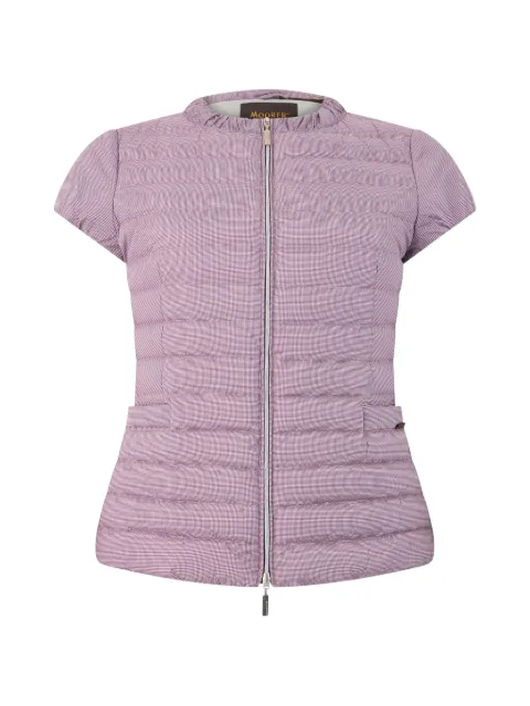 Moorer short-sleeved puffer jacket Purple BINTUTF