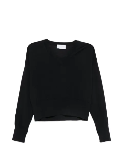 Daniele Fiesoli V-neck knitted sweater Black 7000