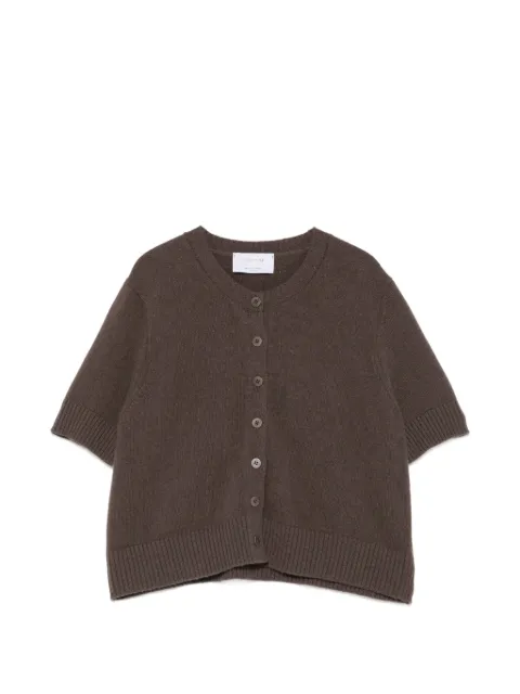 Daniele Fiesoli short-sleeve knit cardigan Brown 7061