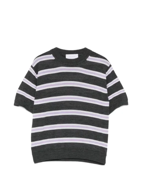 Daniele Fiesoli striped short-sleeve top Grey 7041