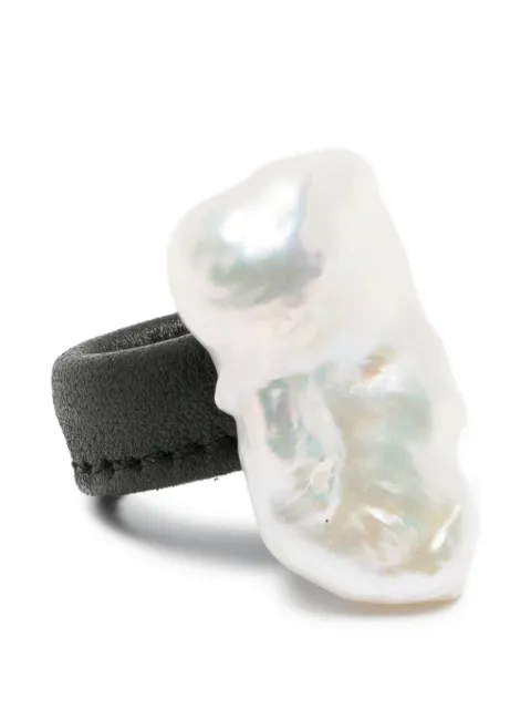 Monies baroque pearl rings Black M41099