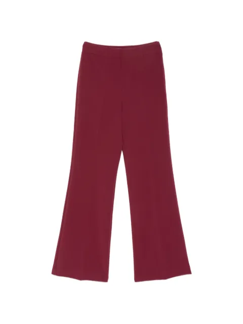 TWINSET pressed-crease wide-leg trousers Red 262TT2421
