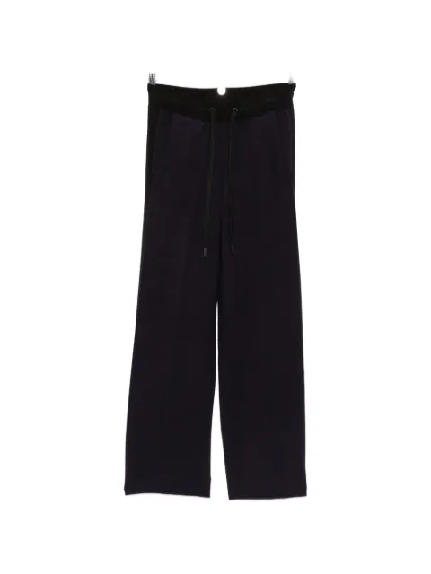 Elisabetta Franchi logo-tape drawstring track pants Blue KP75S66E2