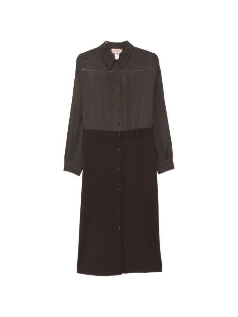 TWINSET button-down shirt-style dress Brown 262TF2012