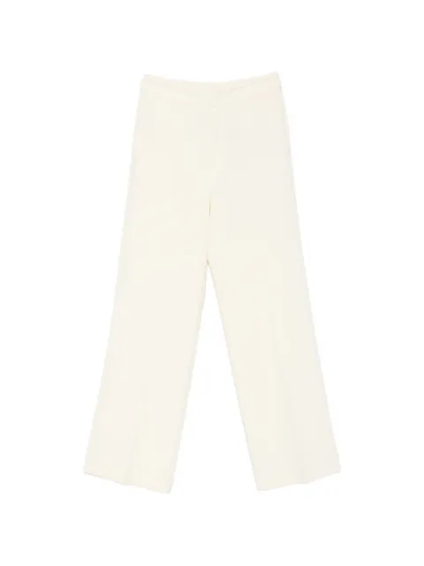 TWINSET pressed-crease wide-leg trousers Neutrals 262TT2423