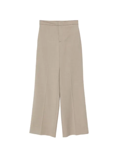 TWINSET pressed-crease wide-leg trousers Neutrals 262TT2223