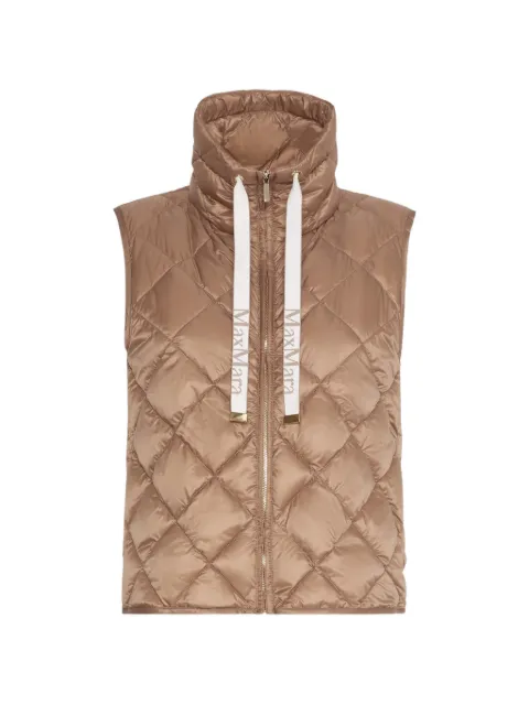 Max Mara quilted drawstring gilet Brown 2629296035600