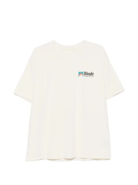 RHUDE Clermont-Ferrand intl racing tee White RHPF26TT120123161