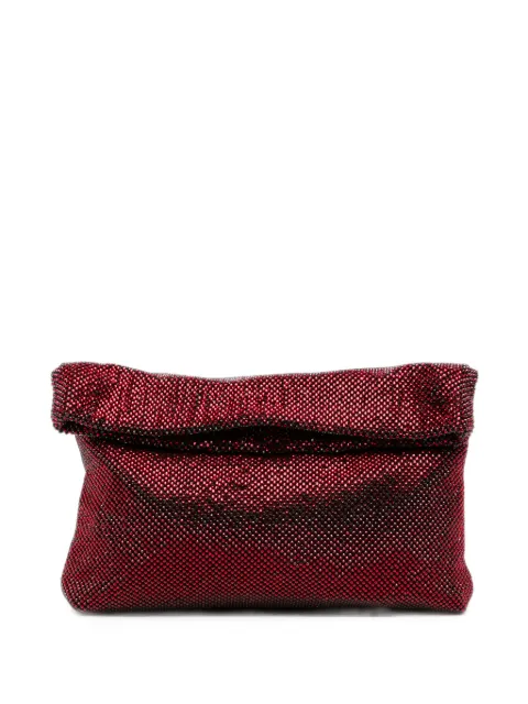 TWENTY FOURHAITCH Dunham crystal-embellished clutch bag Red LB1006962A
