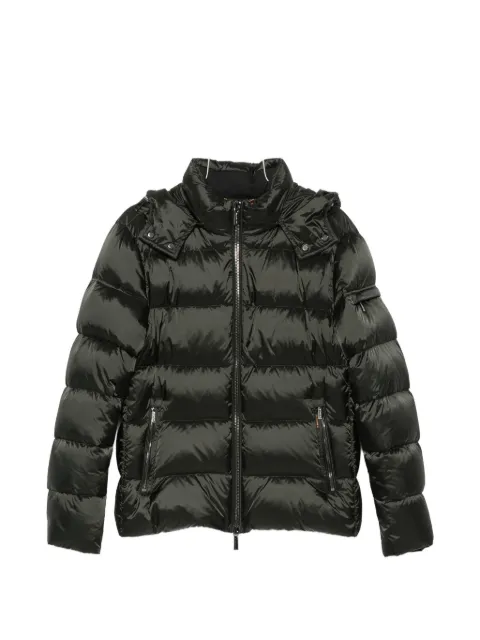 Moorer Brett quilted hooded jacket Green MOUGI100134