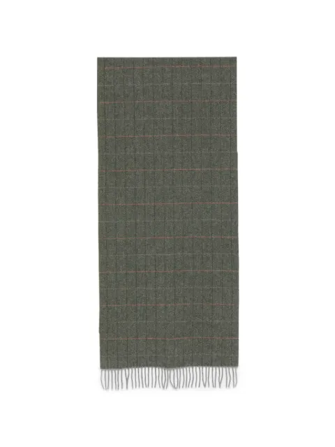 Gran Sasso herringbone-check scarf Green 9310591302