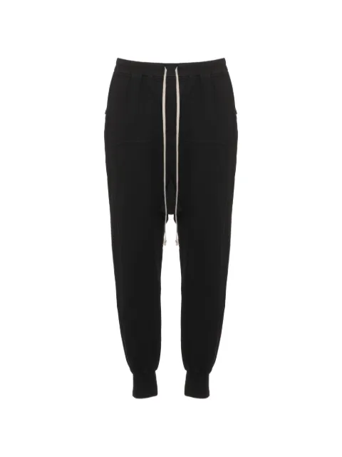 Rick Owens DRKSHDW Prisoner drawstring drop-crotch track pants Black DU02F6395RIG