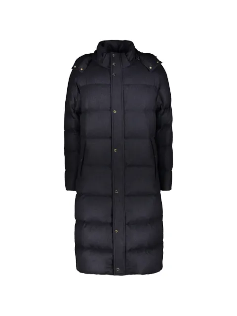 Moorer padded cashmere coat Blue MAKALUEDA