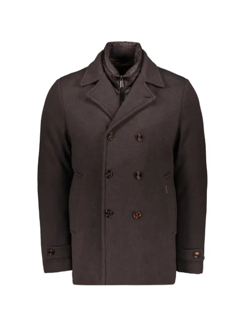Moorer padded double-breasted coat Brown BOLGIMRW