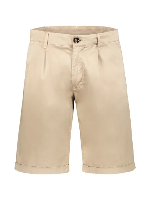 Moorer Alicudi-Kel pleated turn-up shorts Neutrals ALICUDIKEL