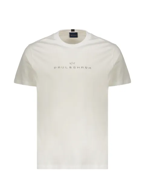 Paul & Shark logo-print short-sleeve T-shirt White 16311626