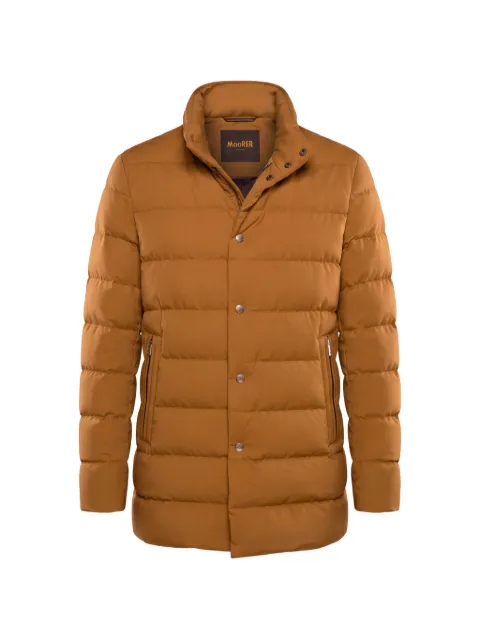 Moorer Imel-Pum high-neck padded coat Brown IMELPUM
