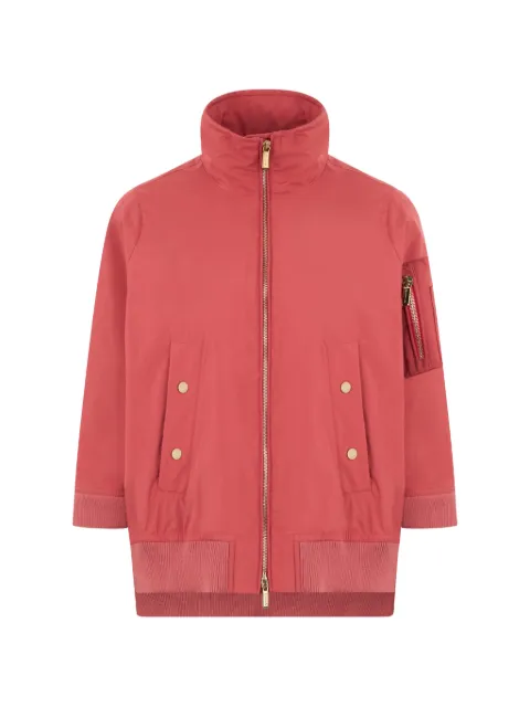 Moorer Olli-STP zip-up high-neck jacket Red OLLISTP