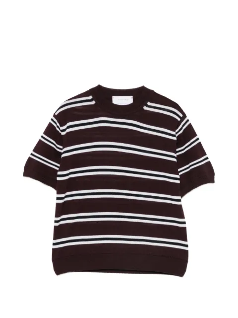 Daniele Fiesoli striped short-sleeve top Brown 7041
