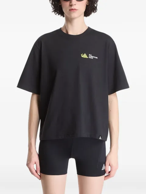 Nike ACG logo-print T-shirt Black IO1577