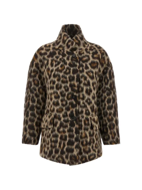 Alberto Biani animal-print coat Neutrals PP898W607667