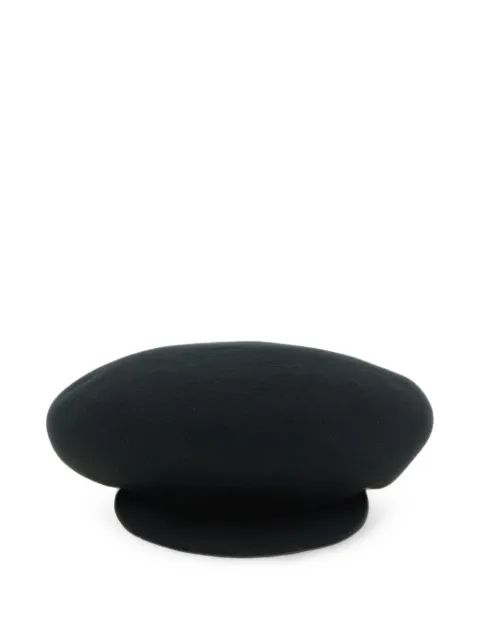 Yohji Yamamoto casquette rounded beret Black HWH031623