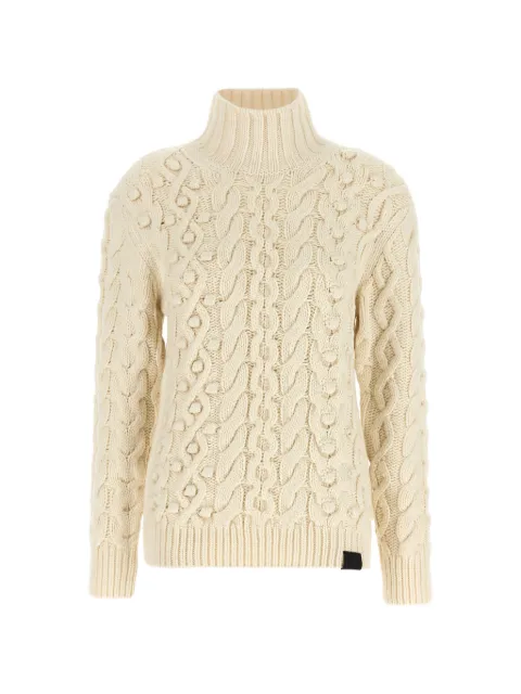Stella McCartney braided-knit Bobble sweater Neutrals 6K12463S26539002