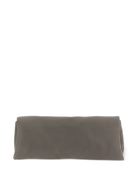 Rick Owens padded leather clutch bag Grey RA02F0923LBLPT