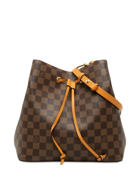 Louis Vuitton Pre-Owned 2019 Damier Ebene Neonoe MM bucket bag Brown WSAQGH6ZMI3HSPCB